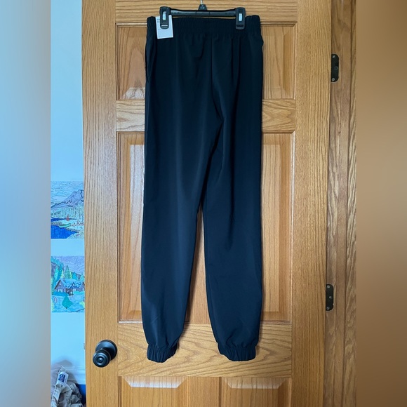Nike Black Slim Fit Track Pants with White Tag - Picture 2 of 5